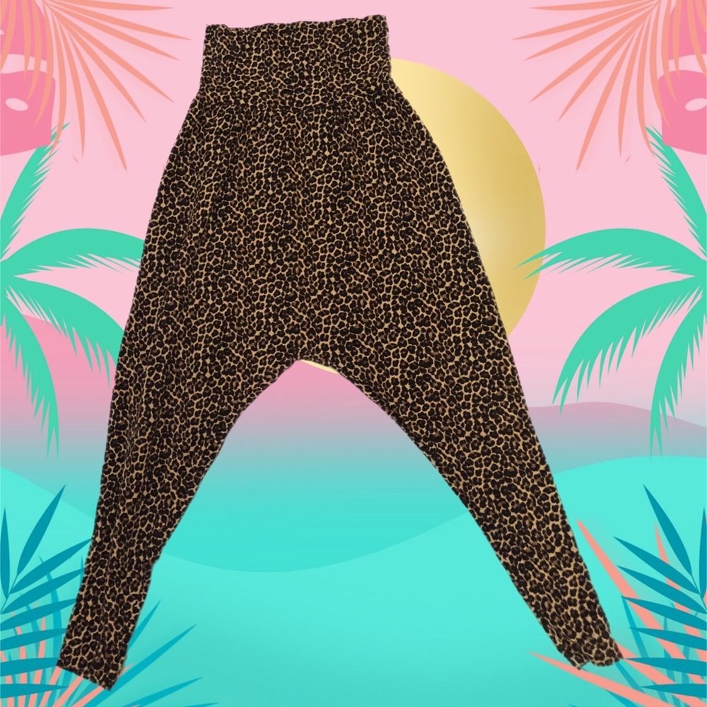 High waisted harem pants